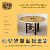 Uncle Michals Woodshop website